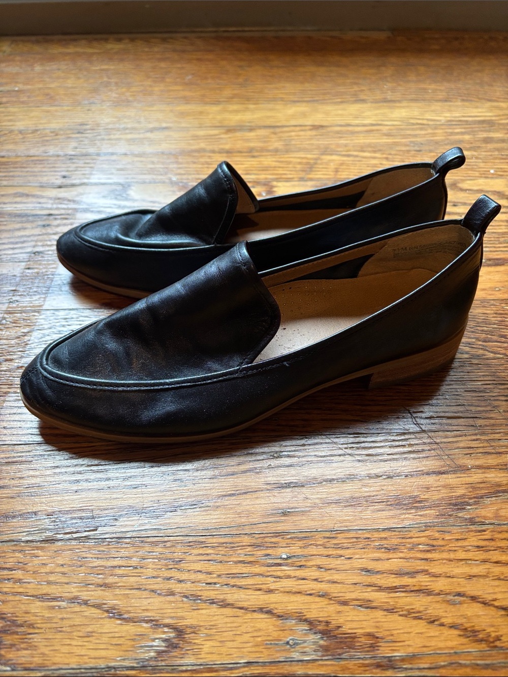 Black Leather Loafers